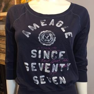 American eagle mid sleeve T-shirt